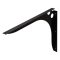 Hafele SpeedBrace Work Surface Blacket, Rigid, Centers, 457 mm x 38 mm x 381 mm (LxWxH), Black
