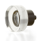 City Lights Round Disc Glass Knob - Oil Rubbed Bronze