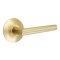 Emtek Stuttgart Door Handle, Modern Classic Brass, Passage, Modern Rosette, Satin Brass (US4) Finish