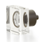 City Lights Square Glass Cabinet Knob - Oil Rubbed Bronze