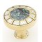 Fair Isle Round Knob - Polished Brass