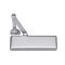 Norton 410, Door Closer, Surface Closer, Tri-packed (regular, top jamb, parallel), No Hold Open, Aluminum Painted Finish