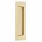 Emtek #222307 Modern Rectangular Knurled with Plain Pocket Flush Pull, Unlacquered Brass (US3NL)