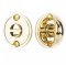Emtek #828TP Classic Thumbturn Privacy Bolt, Polished Brass - Lifetime (US3) Finish