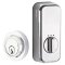 Emtek EM8467 Modern Brass Deadbolt, EMPowered Smart Lock, Single Cylinder, Oil Rubbed Bronze (US10B) Finish