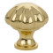 Emtek 86121 Melon Knob- Polished Brass