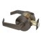 Yale AU4601LN Passage Lock with Augusta Lever, US10B Finish