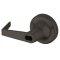 Accentra BAU-446F Rose x Lever Trim, SFIC LC, Classroom, Key-in-Lever, Augusta Lever, Dark Bronze Painted Finish