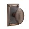 Emtek Hammered Door Knobs, Arts & Crafts, Passage, Arts & Crafts Rosette, Oil Rubbed Bronze (US10B) Finish
