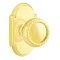 Emtek Rope Door Knob, Designer Brass, Passage, #8 Rosette, Polished Brass - Lifetime (US3) Finish