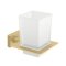 Deltana 55D Bath Series, Frosted Glass Tumbler Set Satin Brass (US4) Finished