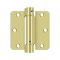 Deltana DTDSH35R4, Single Acting Spring, Polished Brass (US3), Full Mortise
