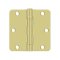 Deltana DTS35R4BB, 2 Ball Bearings, Polished Brass (US3), Full Mortise