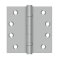 Deltana DTSS44-R, Plain Bearing, Satin Stainless Steel (US32D), Full Mortise, Steel Hinge