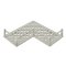 Deltana Bathroom Basket Soap Dish, Heavy Duty, Brass, Universal Corner Satin Nickel (US15) Finished