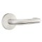Emtek, Tubular Stainless Steel Series, Passage, Cologne Lever, Disk Rosette, Brushed Stainless Steel Finish
