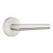 Emtek, Cast Stainless Steel Series, Passage, Athena Lever, Disk Rosette, Brushed Stainless Steel Finish
