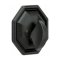 Emtek 8560 Octagon Tuscany, Single-Sided Deadbolt, Flat Black Bronze (FB)