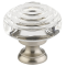 Emtek 86563 Deco Crystal Knob- Satin Nickel