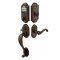 Emtek E451211 - E401211 Sandcast Bronze Style Electronic Keypad Entry Set, Flat Black Bronze (FB) Finish