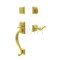 Emtek 4413EN Franklin Entry Set with Elan Brass Lever (US4)