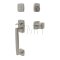 Emtek 4715FRK Tubular Entry Set in Satin Nickel Finish (US15)