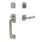 Emtek 4715LSHA Tubular Entry Set in Polished Nickel-Lifetime Finish (US14)