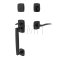 Emtek 4715POS Entry Set in Flat Black Finish (US19)