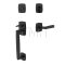 Emtek 4715SIO Entry Set in Flat Black Finish (US19)