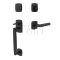 Emtek 4715TU Entry Set in Flat Black Finish (US19)