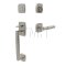 Emtek 4715TAFA Tubular Entry Set in Polished Nickel-Lifetime Finish (US14)
