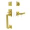 Emtek 4716AST Entry Set in Satin Brass Finish (US4)