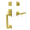 Emtek 4716LSHA Entry Set in Satin Brass Finish (US4)