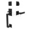 Emtek 4716SPN Entry Set in Flat Black Finish (US19)