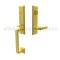 Emtek 4717AST Entry Set in Satin Brass Finish (US4)
