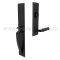 Emtek 4816LSTR Entry Set in Flat Black Finish (US19)