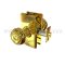Emtek 5121RK Key In Knob Rectangular Rosette with Rope Knob, Entry US3