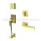 EMTEK Baden Entry Lock with Dumont Lever, Satin Brass US4 Finish