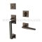 EMTEK Baden Entry Lock with Hermes Lever, USB10B Finish