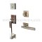 EMTEK Baden Entry Lock with Myles Lever, Polished Nickel US14 Finish