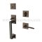 EMTEK Baden Entry Lock with Poseidon Lever, USB10B Finish