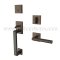 EMTEK Baden Entry Lock with Stuttgart Lever, USB10B Finish