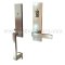 EMTEK Davos Entry Lock with Dumont Lever, Satin Nickel US15 Finish