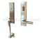 EMTEK Davos Entry Lock with Hercules Lever, Satin Nickel US15 Finish