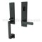 EMTEK Davos Entry Lock with Spencer Lever, Flat Black US19 Finish