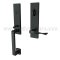 EMTEK Davos Entry Lock with Triton Lever, Flat Black US19 Finish