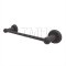 Emtek 23024 Sandcast Bronze Towel Bar with #2 Rosette