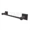 Emtek 23024 Sandcast Bronze Towel Bar with #6 Rosette