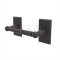 Emtek 2304 Sandcast Bronze Paper Holder with #3 Rosette - FB