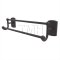 Emtek 23051 Sandcast Bronze Double Towel Bar with #4 Rosette